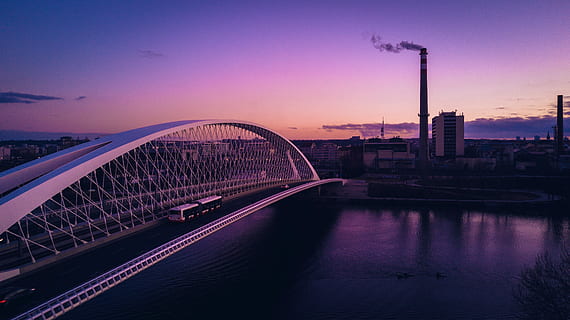 hvid, brofoto, gylden, time, flere, køretøj, beton, bue bro, bro, lilla, flod, vand, nat, bygget struktur, arkitektur, himmel, by, solnedgang, bygning udvendig, forbindelse, natur, bro - menneskeskabt struktur, rejsemål, skumring, transportmidler, ingen mennesker, belyst, afspejling, bybilledet, 4K, CC0, offentligt domæne, royaltyfrie