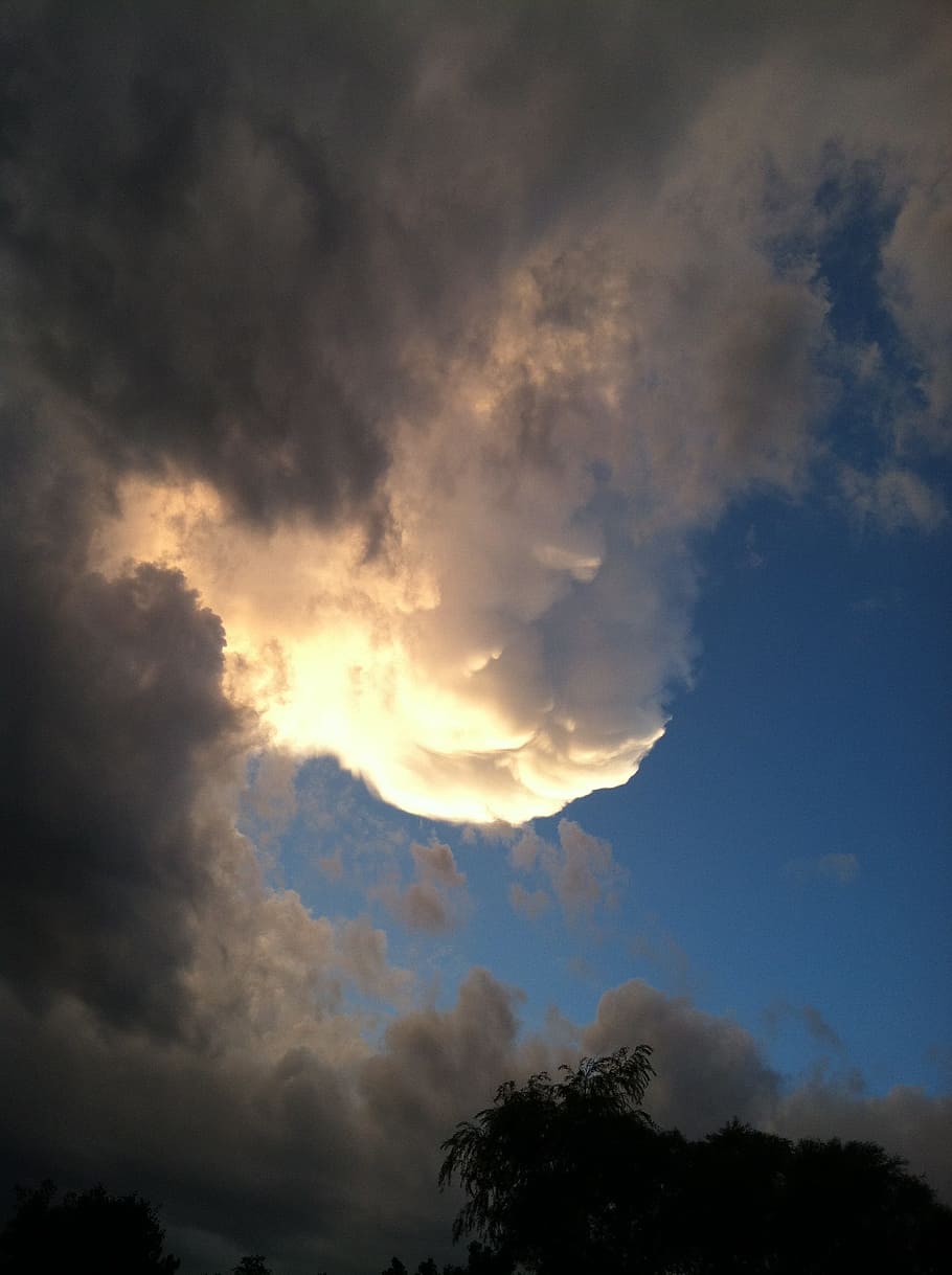 núvol, trons, temps, tempesta, predicció, fenomen meteorològic, cel, núvols, llum, núvol - cel, vista d’angle baix, bellesa a la natura, cap gent, arbre, naturalesa, escenics - natura, tranquil·litat, escena tranquil·la, planta, silueta, posta de sol, cloudscape, a l'aire lliure, cel dramàtic, dia, llum solar, meteorologia, ominós, 2K