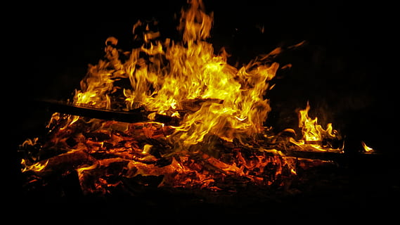 fire, easter, easter fire, flame, blaze, customs, branches, leaves, burn, embers, campfire, wood fire, hot, heat, glowing, fireplace, conflagration, wood, radio, burning, fire - natural phenomenon, heat - temperature, night, bonfire, orange color, wood - material, yellow, nature, no people, log, motion, camping, dark, outdoors, firewood, black background, inferno, 4K, CC0, public domain, royalty free