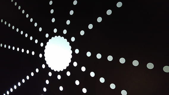 Led, Sun, Light, Elevator, Circle, sun, light, abstract, symmetry, spotted, black color, no people, backgrounds, defocused, science, illuminated, lighting equipment, decoration, night, glowing, pattern, low angle view, celebration, light - natural phenomenon, polka dot, shape, hanging, light bulb, sky, electricity, mid-air, black background, ceiling, 5K, CC0, public domain, royalty free