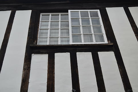 window, wall, background, architecture, united, kingdom, built structure, low angle view, no people, building, day, building exterior, wood - material, outdoors, pattern, nature, reflection, glass - material, protection, security, old, sky, damaged, ruined, 4K, CC0, public domain, royalty free