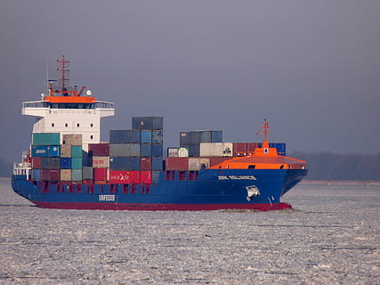 skib, container, elbe, søfart, Havn, skib, beholder, container skib, Forsendelse, fragtskib, vand, transportere, teknologi, hamburg, kran, last, støvle, hav, slæbebåd, container terminal, kyst, maritim, godstransport, transportmidler, last container, nautiske fartøj, transportform, forretning, industri, ingen mennesker, natur, kommerciel dock, arkitektur, rød, udendørs, 2K, CC0, offentligt domæne, royaltyfrie