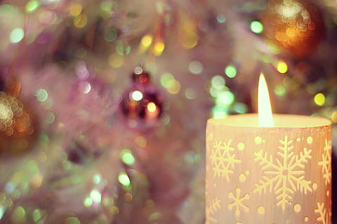 selective, focus photo, snowflakes print pillar candle, selective focus, photo, snowflakes, print, pillar candle, candle, christmas, decoration, celebration, flame, christmas Decoration, holiday, christmas Ornament, illuminated, winter, burning, glowing, shiny, candlelight, lighting Equipment, no People, backgrounds, bright, fire - Natural Phenomenon, light - Natural Phenomenon, defocused, close-up, christmas Lights, christmas tree, event, tree, holiday - event, gift, advent, new year's eve, 1080P, CC0, public domain, royalty free