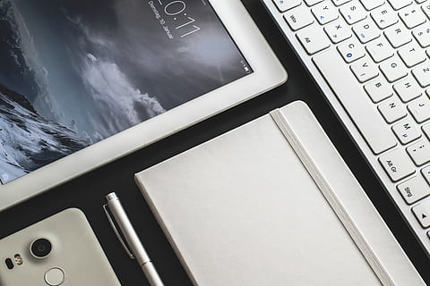 turned, white, ipad, technology, mobile, tablet, communication, computer, digital, mockup, touch screen, multimedia, electronics, internet, workplace, modern, minimalist, contrast, black, keyboard, device, business, notebook, computer equipment, computer keyboard, wireless technology, laptop, no people, connection, close-up, text, indoors, high angle view, cloud - sky, portable information device, still life, copy space, number, computer key, keypad, 5K, CC0, public domain, royalty free