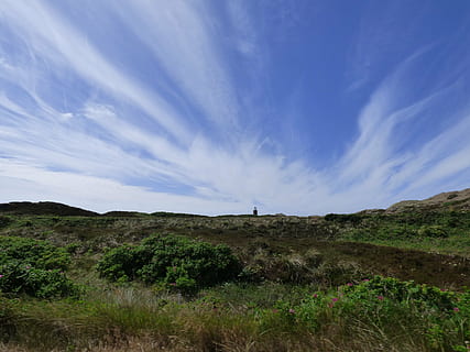 Leuchtturm, sylt, Himmel, Wolken, Küste, Urlaub, Nordsee, Meer, Dünen, Landschaft, Strand, Sommer-, Turm, Gebäude, kampen, Stimmung, maritim, Inselende, Wahrzeichen, himmelwärts, wolke - himmel, Szenen - Natur, Ruhe, ruhige Szene, Pflanze, Umgebung, Schönheit in der Natur, Land, Natur, Gras, Nicht-städtische Szene, keine Leute, Feld, Tag, Wachstum, Blau, draußen, Fernbedienung, 4K, CC0, gemeinfrei, lizenzfrei