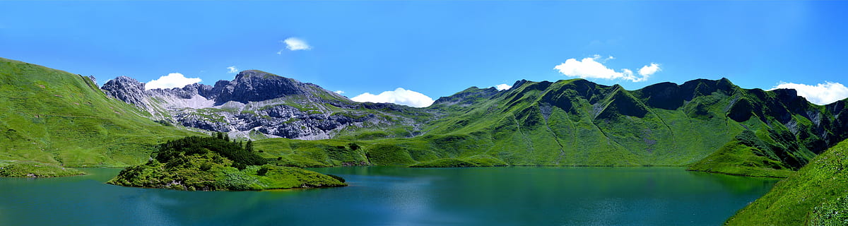 green, mountain, body, water, Allgäu, schrecksee, hochgebirgssee, alpine, lake, allgäu alps, nature, hiking, sky, bergsee, outdoor, dom, hike, meadow, summer, high valley, island, reflection, waterfront, flower, beauty in nature, scenics - nature, landscape, tranquil scene, tranquility, panoramic, environment, land, mountain range, blue, travel destinations, cloud - sky, no people, forest, outdoors, woodland, mountain peak, 5K