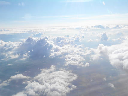 aerial, photography, clouds, cloud, aircraft, flight, above the clouds, from the plane, travel, holiday flight, fly, air traffic, outlook, aviation, flyer, sky, blue, sunny, beautiful, white, dom, ease, infinity, summer, selva marine, nature, airplane, air, aerial View, cloud - Sky, stratosphere, backgrounds, flying, scenics, heaven, weather, cloudscape, high Up, scenics - nature, beauty in nature, tranquility, tranquil scene, idyllic, no people, day, white color, outdoors, sunlight, fluffy, environment, softness, above, meteorology, 2K, CC0, public domain, royalty free