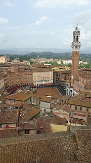 hers, italy, tuscany, architecture, building exterior, built structure, building, city, sky, cloud - sky, high angle view, nature, tower, the past, history, cityscape, travel destinations, residential district, travel, day, town, tourism, water, outdoors, townscape, 4K, CC0, public domain, royalty free