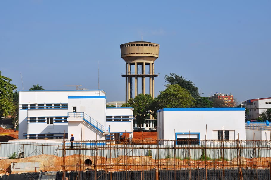 Olix, bongo, paul, arquitectura, estructura construïda, exterior de l'edifici, cel, edifici, naturalesa, torre d’aigua: tanc d’emmagatzematge, cel clar, torre, planta, arbre, dipòsit d'emmagatzematge, dia, blau, cap gent, a l'aire lliure, tanca, límit, barrera, llum solar, conservació de l’aigua, 4K