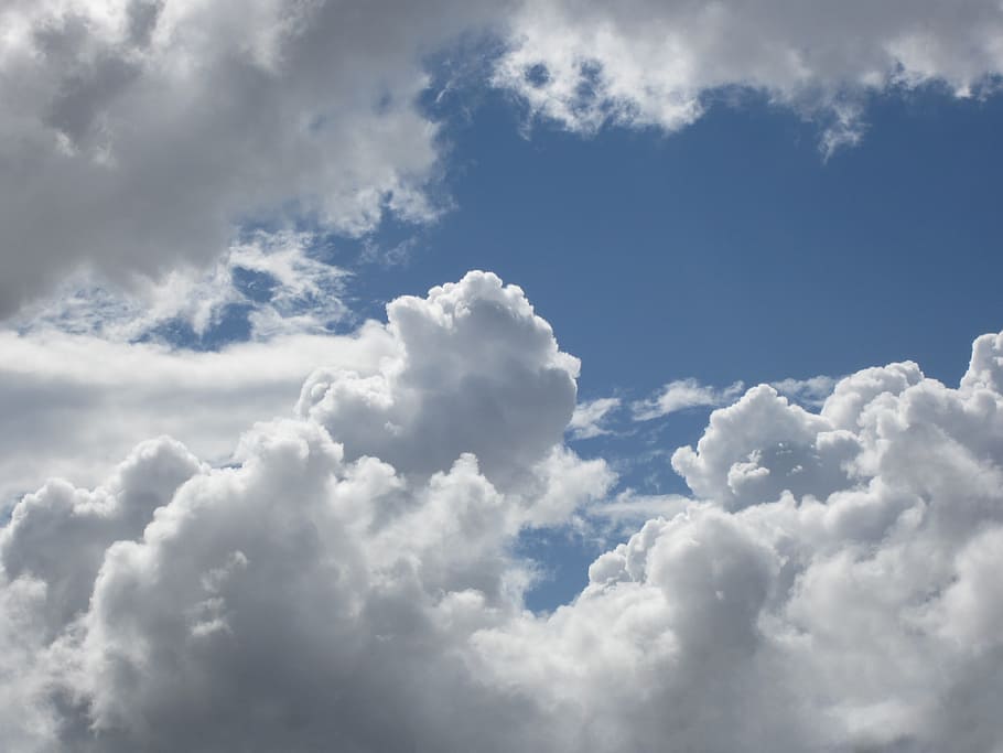 nubes, mullido, blanco, gris, azul, cielo, gris, azul, paisaje de nubes, al aire libre, naturaleza, clima, nube - cielo, día, aire, antecedentes, cúmulo, nublado, meteorología, estratosfera, scenics, verano, espacio, belleza en la naturaleza, paisajes - naturaleza, el color blanco, nadie, tranquilidad, idílico, atmósfera, ambiente, viento, blandura, libertad, encima, 4K