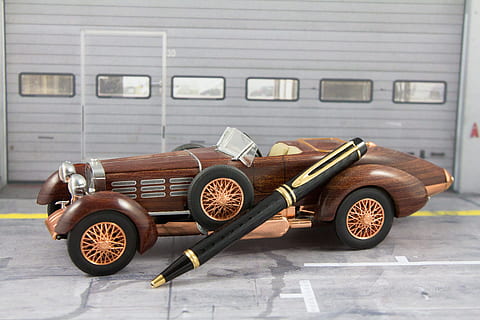 Oldtimer, Model, Writing Implement, model car, auto, classic, vintage car, transportation, car, mode of transport, land vehicle, old-fashioned, day, mode of transportation, motor vehicle, no people, architecture, wood - material, retro styled, indoors, still life, security, safety, protection, wheel, travel, garage, 5K, CC0, public domain, royalty free