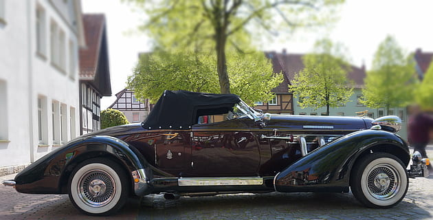trykladning, oldtimer, smuk, auto, automotive, køretøjer, gammel, krom, nostalgi, udsigt, retro, klassisk, tør, elegant, kapacitet, gammel bil, opretholdes, samlerobjekt, nostalgisk, amerikansk, transportform, transportmidler, træ, motor køretøj, arkitektur, bil, plante, land køretøj, bygning udvendig, retro stylet, dag, bygget struktur, by, vintage bil, gade, vej, natur, stationær, ingen mennesker, udendørs, 4K, CC0, offentligt domæne, royaltyfrie