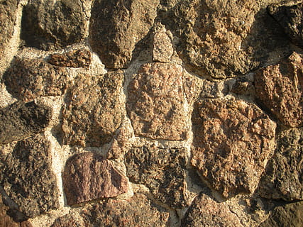 Stenmur, granit, struktur, baggrund, sten-, grå, fundament, fuld ramme, baggrunde, ingen mennesker, solid, klippe, dag, natur, tekstureret, sollys, rock-objekt, mønster, ru, udendørs, rock formation, tæt på, arkitektur, bygget struktur, historie, jord, Brun, tekstureret effekt, ødelagt, 2K, CC0, offentligt domæne, royaltyfrie