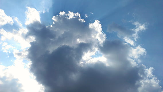 sky, blue, cloud, cloud - sky, environment, cloudscape, backgrounds, wind, atmosphere, nature, overcast, dramatic sky, beauty in nature, sunlight, scenics - nature, white color, light - natural phenomenon, sunbeam, no people, sun, outdoors, bright, climate, meteorology, abstract, clean, rain, 2K, CC0, public domain, royalty free