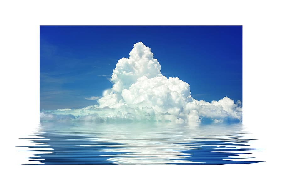 cos, aigua, blanc, núvols, horitzó, fons, brut, textura, brutícia, estructura, patró, boira, resum, onada, núvol - cel, blau, cel, naturalesa, tranquil·litat, bellesa a la natura, reflexió, escena tranquil·la, idíl·lic, a l'aire lliure, Color blanc, compost digital, escenics - natura, mar, cap gent, cloudscape, medi ambient, llibertat, 4K