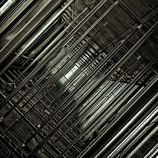 high-angle photography, gray, concrete, building, photo, rebar lot, structure, architecture, frame, gypsum, metal, no people, full frame, indoors, backgrounds, pattern, abundance, industry, large group of objects, repetition, low angle view, close-up, book, in a row, built structure, shelf, security, protection, ceiling, silver colored, steel, alloy, 4K, CC0, public domain, royalty free
