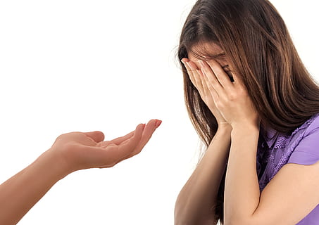woman, covers, face, white, background, help, hand, offer, despair, depression, charity, trust, burnout, therapy, friends, helping hand, holding hands, encouragement, support, care, women, human hand, white background, emotion, human body part, adult, cut out, body part, one person, emotional stress, females, young adult, studio shot, sadness, negative emotion, young women, indoors, gesturing, depression - sadness, frustration, human face, relationship difficulties, teenager, human limb, contemplation, beautiful woman, 2K, CC0, public domain, royalty free