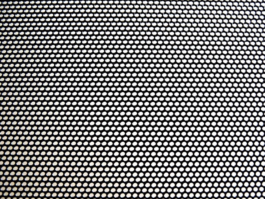 foto de primer pla, pantalla de malla, fulla perforada, patró, blanc i negre, quadrícula, estructura, fons, marc complet, resum, primer pla, cap gent, repetició, textura, en fila, embolic de cables, color negre, forma, tecnologia, pantalla, Color blanc, ordre, tacat, pantalla del dispositiu, a l'interior, efecte texturat, 5K