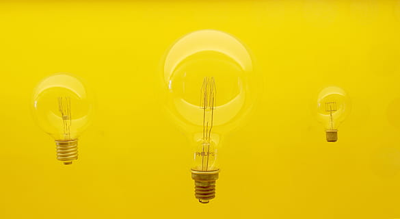 three, led, light bulbs, yellow, background, lamp, idea, philips, edison, bulb, light, electric, electricity, energy, power, solution, business, creative, bright, symbol, lightbulb, inspiration, illumination, invention, innovation, glass, design, technology, shine, thinking, think, lighthouse, light bulb, fuel and power generation, filament, lighting equipment, glass - material, energy efficient lightbulb, energy efficient, colored background, indoors, no people, studio shot, transparent, illuminated, glowing, efficiency, copy space, power supply, electric lamp, 4K