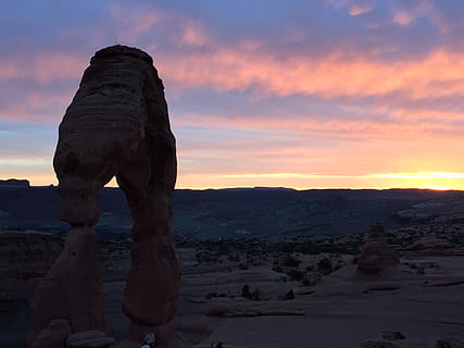 Sonnenuntergang, moab, Wüste, Rock - Objekt, berühmter Platz, Landschaft, Sandstein, Natur, Himmel, Schönheit in der Natur, Szenen - Natur, Rock, ruhige Szene, solide, wolke - himmel, Ruhe, Felsformation, Umgebung, keine Leute, Nicht-städtische Szene, physische Geographie, Geologie, orange Farbe, Land, draußen, trockenes Klima, Klima, erodiert, 2K, CC0, gemeinfrei, lizenzfrei