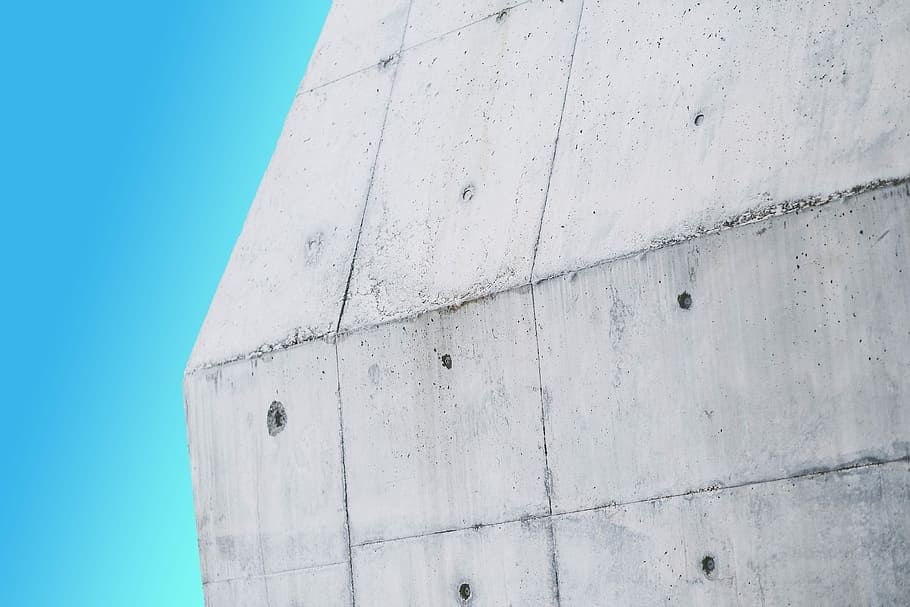 interessant, modern, textura, escultura d'art, brillant, blau, fons, Museu d'Art d'Acrón, foto, gris, concret, paret, superfície, material, arquitectura, construcció, detall, quadrícula, línia, netejar, minimalista, estructura construïda, exterior de l'edifici, cap gent, funció de construcció de parets, dia, vista d’angle baix, cel, edifici, indústria, a l'aire lliure, naturalesa, patró, primer pla, disseny, ciutat, forma, 5K