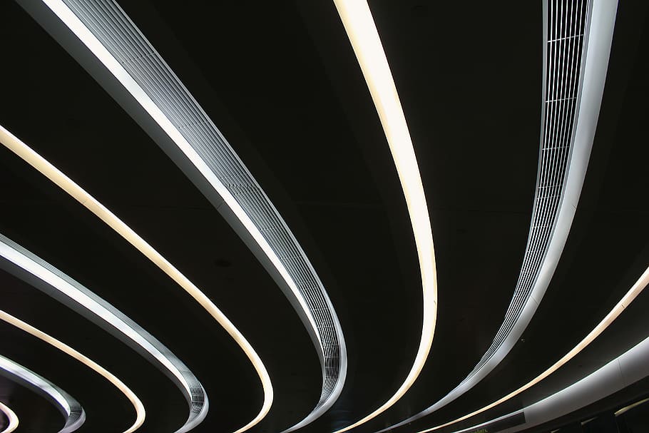 negre, blanc, túnel, sostre, convertit, encastat, llums, llums encesos, línia, cercle, textura, gràfic, fosc, resum, corba, fons, patró, acer, metall, futurista, forma, modern, arquitectura, cap gent, transport, tecnologia, connexió, marc complet, a l'interior, primer pla, il·luminat, exposició llarga, moviment, estructura construïda, sender lleuger, velocitat, brillant, ciutat, fons negre, Font d'alimentació, 5K