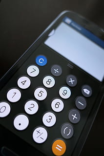 black, payment terminal turned-on, calculator, math, mathematics, count, school, study, pay, technology, communication, number, indoors, close-up, text, connection, no people, letter, still life, black color, wireless technology, alphabet, high angle view, western script, shape, geometric shape, circle, keyboard, keypad, push button, 5K, CC0, public domain, royalty free