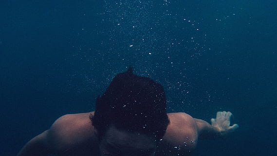 air, aqua, bubbles, deep, dive, diver, diving, exploring, man, ocean, person, sea, searching, underwater, men, swimming, one person, night, adult, star - space, space, young adult, waist up, nature, sky, galaxy, astronomy, infinity, water, outdoors, leisure activity, real people, mystery, 2K, CC0, public domain, royalty free