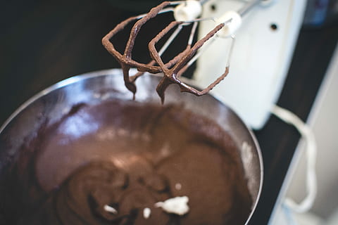 chocolate dough whisk, Chocolate, dough, whisk, cooking, kitchenware, process, food, dessert, close-up, sweet Food, gourmet, preparation, domestic kitchen, food and drink, no people, indoors, kitchen utensil, still life, household equipment, selective focus, freshness, container, focus on foreground, high angle view, day, appliance, metal, brown, nature, invertebrate, 5K, CC0, public domain, royalty free