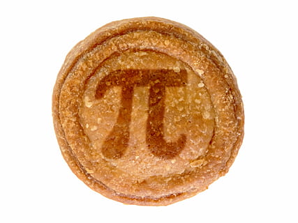pi logo, pie, pi, circle, diameter, pastry, pork, round, baked, baking, calorie, circumference, ratio, radius, number, constant, math, mathematics, mathematical, irrational, transcendental, trigonometry, geometry, random, randomness, infinite, endless, computation, pun, white background, cut out, studio shot, food and drink, food, indoors, single object, bread, close-up, no people, brown, meal, freshness, unhealthy eating, geometric shape, directly above, sweet food, snack, breakfast, 4K, CC0, public domain, royalty free