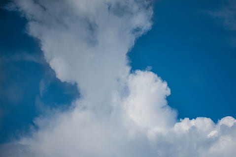 himmel, ppt baggrunde, hvid sky, sky - himmel, blå, skønhed i naturen, scenics - natur, ro, hvid farve, lav vinkel visning, cloudscape, natur, rolig scene, ingen mennesker, idyllisk, baggrunde, dag, udendørs, atmosfære, miljø, fluffy, blødhed, meteorologi, 5K, CC0, offentligt domæne, royaltyfrie
