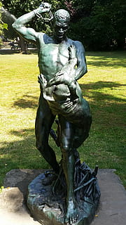 āra, objektu, the, skulptūra, statuja, māksla un amatniecība, pārstāvība, cilvēku pārstāvība, radošumu, vīriešu līdzība, parks, parks - cilvēka vieta, nav cilvēku, dienā, raksturs, arhitektūra, kuģi, ārā, augu, saules gaisma, zāli, strūklaka, 2K, CC0, publiskais domēns, bez atlīdzības