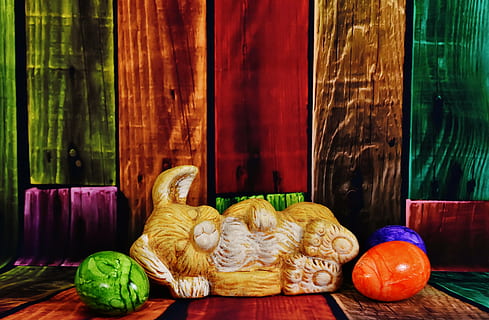 easter bunny, easter eggs, easter, colorful eggs, hare, spring, color, egg, funny, colored, happy easter, figure, decoration, food, food and drink, vegetable, indoors, no people, healthy eating, wood - material, still life, wellbeing, freshness, fruit, table, art and craft, red, choice, variation, multi colored, textile, craft, close-up, vegetarian food, 5K, CC0, public domain, royalty free
