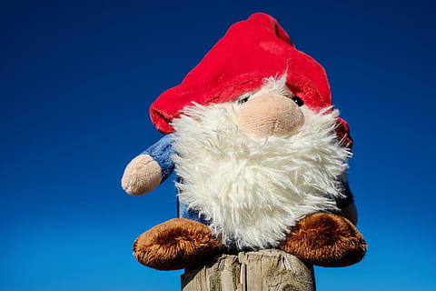 gnome, felpa, joguina, durant el dia, imp, divertit, bonic, són, figura, mascles, bart, teixit, dolç, naturalesa, tancar, blau, cap gent, barret de santa, joguina de peluix, animal, cel, temes d'animals, primer pla, representació, cel clar, festa, celebració, dia, un animal, fons de colors, barret, vermell, Nadal, fons blau, 4K, CC0, domini públic, lliure de regalies