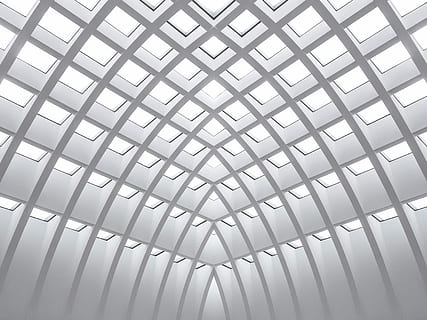 edifici arquitectònic blanc, edifici de formigó blanc, sostre, geomètric, geometria, edifici, simètric, patró, arquitectura, vista d’angle baix, estructura construïda, a l'interior, cap gent, marc complet, modern, fons, disseny, característica arquitectònica, forma, Color blanc, vidre - material, dia, forma geomètrica, metall, repetició, en fila, resum, acer, compost digital, color plata, 4K, CC0, domini públic, lliure de regalies