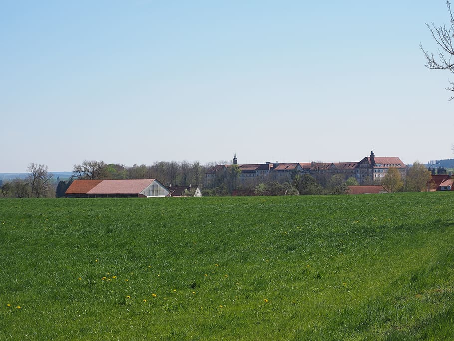 pole, túra, Dunaj, údolí, hlášeny, údolí duny, klášter, mariae heimsuchung, untermarchtal, zemědělství, hospodařit, den, čisté nebe, venkovské scény, architektura, exteriér budovy, stavba, rostlina, tráva, nebe, přistát, budova, Dům, Příroda, krajina, zelená barva, životní prostředí, kopie prostor, růst, nikdo, rezidenční čtvrti, venku, 4K