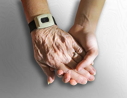 two, person, holding, hands, old, young, caring, friends, family, wrinkled, hold, human, aged, aging, elder, hope, comfort, grasp, togetherness, together, support, touch, fingers, clasp, clasping, touching, help, helping, elderly, friendship, human body part, human hand, hand, indoors, one person, adult, body part, ring, healthcare and medicine, high angle view, limb, close-up, studio shot, mature adult, wristwatch, human limb, jewelry, illness, wrist, finger, 1080P, CC0, public domain, royalty free