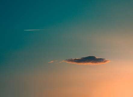 antenn, fotografi, moln, kricka, orange, sky fotografering, himmel, plan, spår, soluppgång, solnedgång, blå, natur, utomhus, ljus, solljus, takfönster, horisont, moln - himmel, skönhet i naturen, ångspår, lugn, inget folk, lugn plats, lågvinkelvy, scenics - natur, luftfordon, idyllisk, flygplan, orange färg, skymning, flygande, transport, 4K, CC0, offentligt domän, royaltyfria