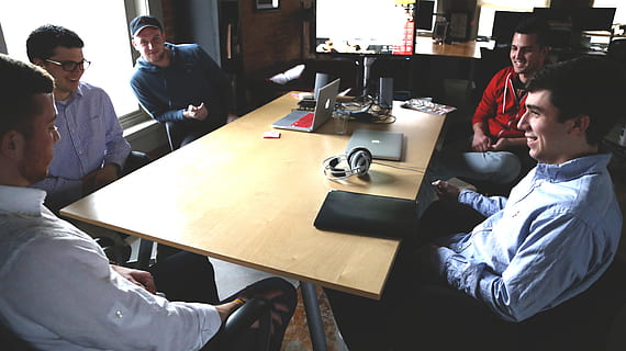group, men, sitting, front, table, startup, start-up, notebooks, creative, computer, company, laptops, display, silicon valley, modern, home office, office, group of people, business, males, adult, businessman, women, business person, communication, colleague, working, young men, coworker, technology, young adult, mid adult men, cooperation, wireless technology, teamwork, mature men, using laptop, 5K, CC0, public domain, royalty free