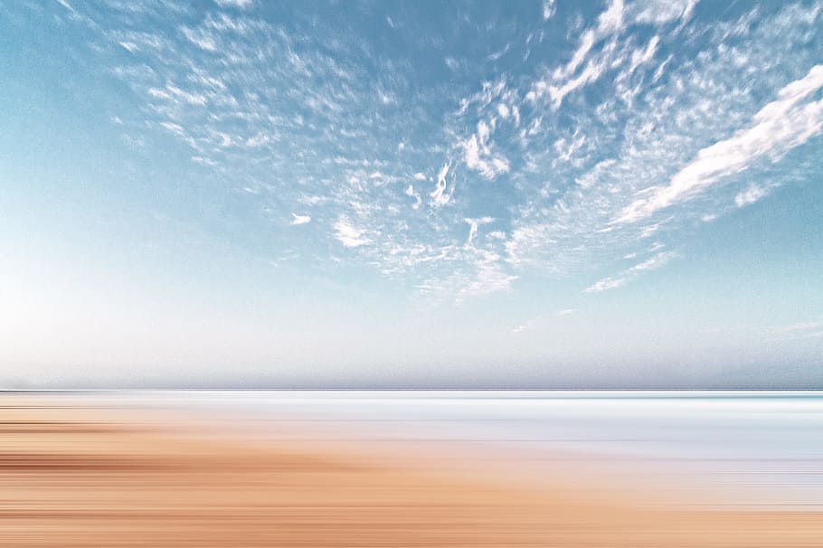 temps, caduc, fotografia, núvols de cúmuls, blanc, núvols, blau, cel, durant el dia, cel blau, núvols cirrus, platja, Riba, núvol, raig, sorra, mar, naturalesa, aigua, estiu, cap gent, escenics, a l'aire lliure, línia de costa, horitzó sobre l’aigua, llum solar, paisatge, posta de sol, escena tranquil·la, bellesa a la natura, paisatge marí, horitzó, núvol - cel, onada, dia, sol, idíl·lic, còpia espai, imatge en color, tranquil·litat, escenics - natura, terra, reflexió, sal plana, 4K
