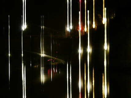 vacille, double, Erreur, gigue, erreurs de photographie, photo de nuit, lumières, rivière, réflexion, les lampes, eau, Danube, ulm, en miroir, double exposition, art, artificiel, erreur de photographie, nuit, abstrait, arrière-plans, illuminé, personne, embrasé, architecture, matériel d'éclairage, longue exposition, structure construite, lumière - phénomène naturel, ville, la nature, en plein air, extérieur du bâtiment, construction de murs, mouvement, verre - matériel, ciel, lumière, transparent, 2K, CC0, domaine public, libre de droits