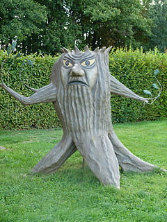 figura, arbre, talla, planta, herba, camp, dia, naturalesa, color verd, terra, creixement, cap gent, parc, animal, representació, art i artesania, escultura, parc - l'home va fer espai, temes d'animals, a l'aire lliure, creativitat, fauna animal, 4K, CC0, domini públic, lliure de regalies