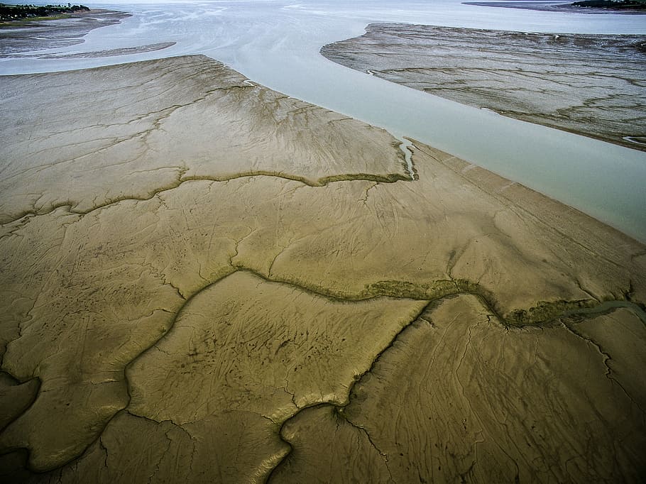 aereo, foto, Marrone, isole, fotografia, deserto, corpo, acqua, sabbia, sentiero, fango, marea, terra, giorno, natura, scenics - natura, nessuno, vista dall'alto, spiaggia, bellezza nella natura, mare, ambiente, la tranquillità, paesaggio, all'aperto, destinazioni di viaggio, scena tranquilla, scena non urbana, modello, clima, primavera calda, clima arido, potere in natura, 4K