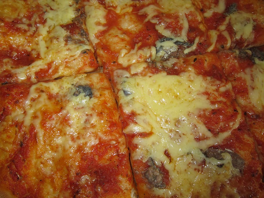 pizza, cuina, cuinar, enfornar, dinar, formatge, substancial, menjar, fragància, calenta, menjar i beguda, marc complet, llest per menjar, frescor, a l'interior, primer pla, producte diari, menjar poc saludable, cap gent, natura morta, carn, fons, menjar italià, indulgència, vista d’angle alt, menjar ràpid, treureu menjar, temptació, pizza de pepperoni, berenar, pepperoni, 4K