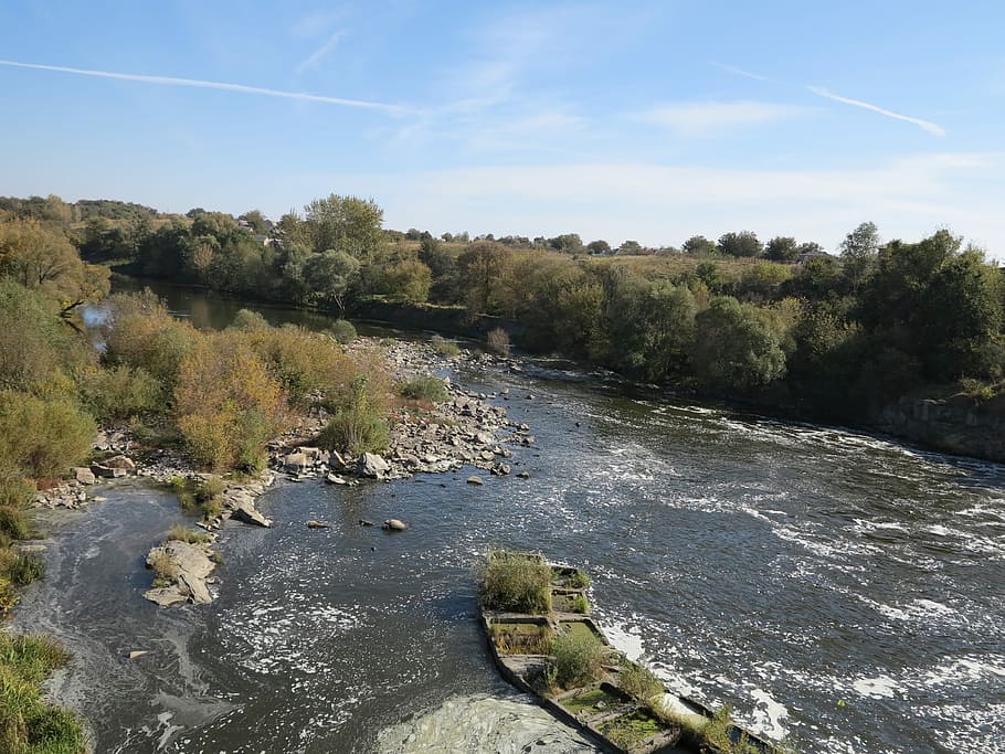 ros, fiume, soglie, ruscello, ros, fiume, paesaggio, estate, acqua, nessuno, giorno, natura, all'aperto, cielo, albero, pianta, la tranquillità, scenics - natura, crescita, scena tranquilla, bellezza nella natura, scena non urbana, terra, luce del sole, colore verde, nuvola - cielo, acqua corrente, fluente, 4K