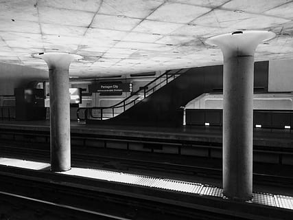 metrou, DC, transport, tren, statie, călătorie, Washington, metroul, tranzit, platformă, oraș, urban, naveta, public, tunel, care fac naveta, Subteran, calea ferata, arhitectură, coloană arhitecturală, stație de cale ferată, construită, transportul feroviar, urmări, transport public, Sina de cale ferata, în interior, tavan, mijloc de transport, nici o persoana, iluminat, zi, 8K, CC0, domeniu public, fără drepturi de autor