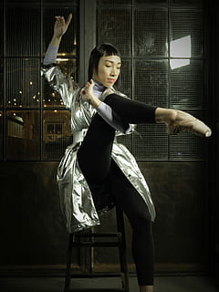 person, sitting, chair, holding, leg, woman, stretching, female, dancer, window, reflection, glass, young adult, one person, full length, dancing, young women, indoors, real people, women, clothing, skill, beautiful woman, lifestyles, fashion, beauty, side view, human arm, leisure activity, arts culture and entertainment, arms raised, hairstyle, 4K, CC0, public domain, royalty free