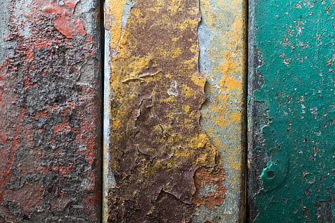 sfondo, metallo, vecchio, dipingere, struttura, inossidabile, vecchia vernice, intemperie, strutturato, fotogramma intero, nessuno, avvicinamento, sfondi, sbucciare, legno - materiale, cattiva condizione, arrugginito, caratteristica della parete, declino, deterioramento, giorno, danneggiato, corri giù, ruvido, struttura costruita, all'aperto, rovinato, lichene, 5K, CC0, dominio pubblico, privo di copyright