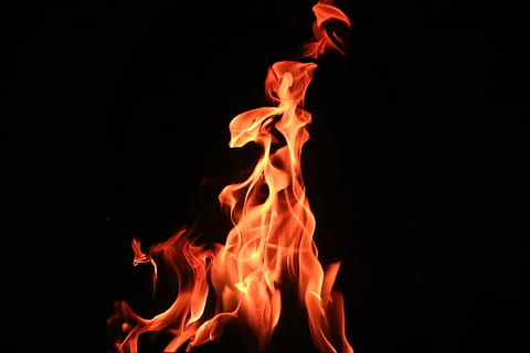 time lapse photography, fire, red flames, burning, flame, dark, orange, fire - natural phenomenon, heat - temperature, black background, inferno, sign, nature, no people, studio shot, warning sign, communication, motion, red, orange color, close-up, burnt, cut out, night, bonfire, 1080P, CC0, public domain, royalty free