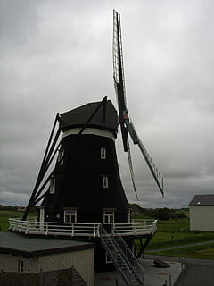 moulin, Moulin à vent, pellicule, bâtiment, la mer du Nord, ciel, structure construite, nuage - ciel, architecture, extérieur du bâtiment, la nature, personne, faible angle de vue, énergie éolienne, énergie renouvelable, énergie alternative, éolienne, conservation de l'environnement, environnement, production de carburant et d'électricité, journée, moulin à vent traditionnel, turbine, couvert, en plein air, 2K, CC0, domaine public, libre de droits